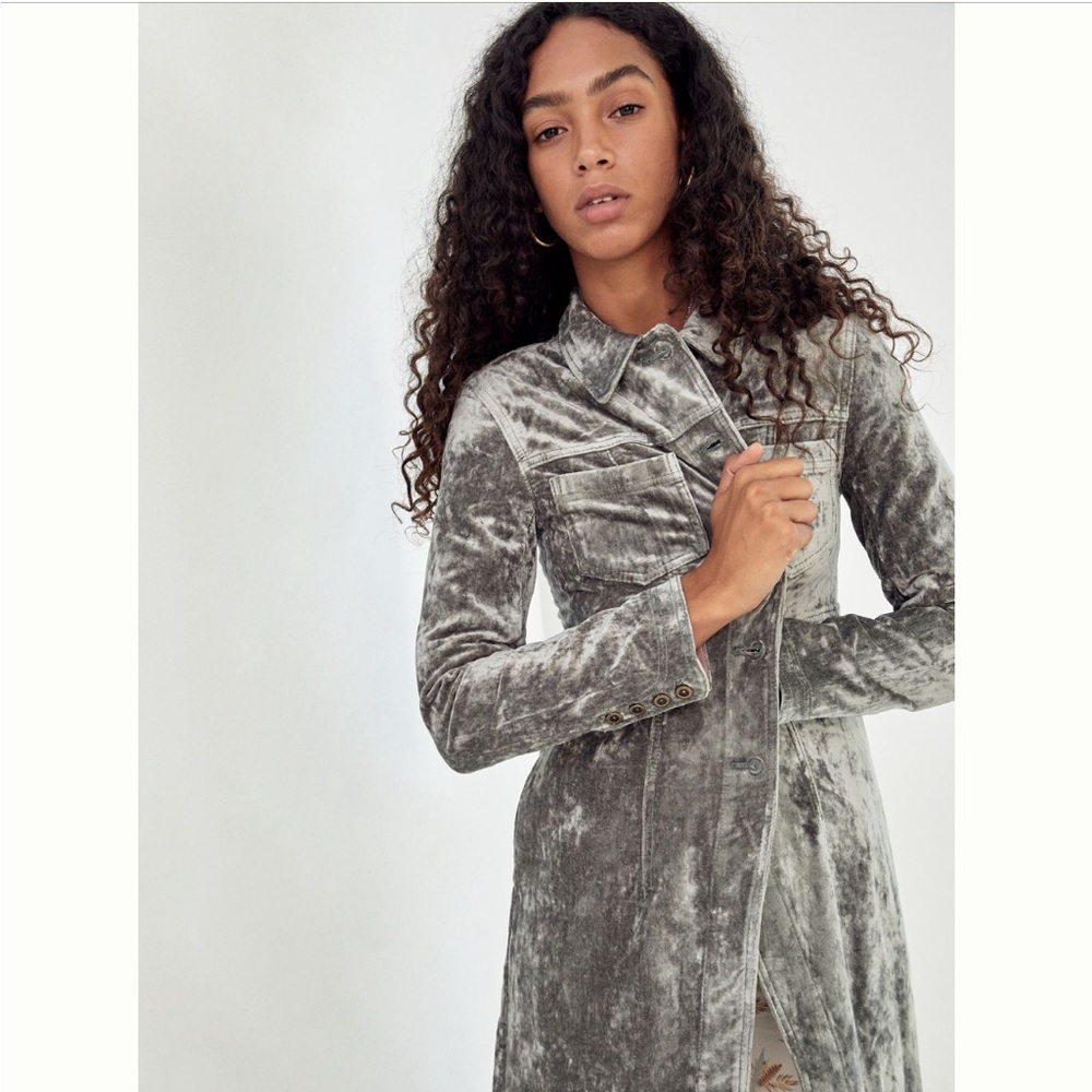 NWOT Anthropologie Toulouse Velvet Duster - 2
